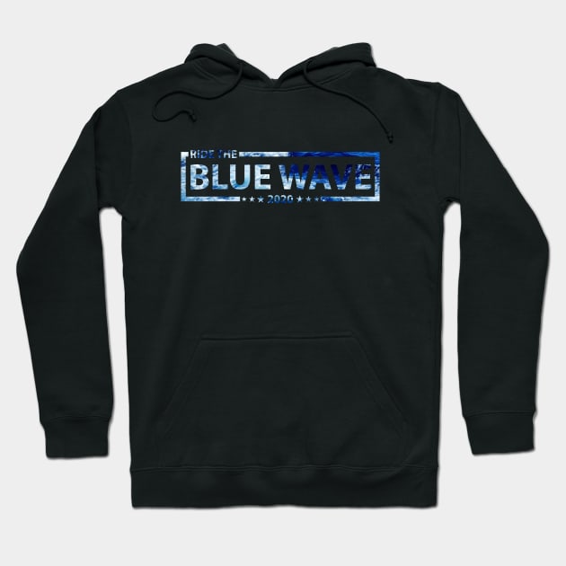 Ride The Blue Wave 2020 Ocean Hoodie by felixbunny